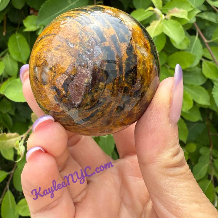 KayleeNYC - Vente Pierre et cristal de spiritualité - Lot de 6 sphères naturelles en cristal de pietersite, 1,8-1,8 kg6