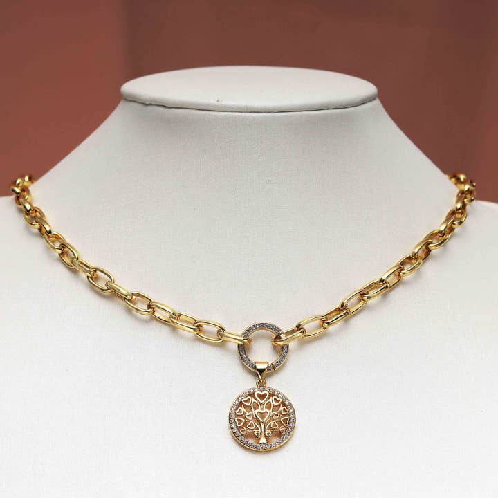 BestBeads&Beyond - Wholesale Pendant/Charm Necklace - Paperclip Chain Necklace with many charm choice, sku#CL21