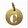 CHARM IN OTTONE A FORMA DI LETTERA per la vendita all'ingrosso da parte di NOAH MARION
