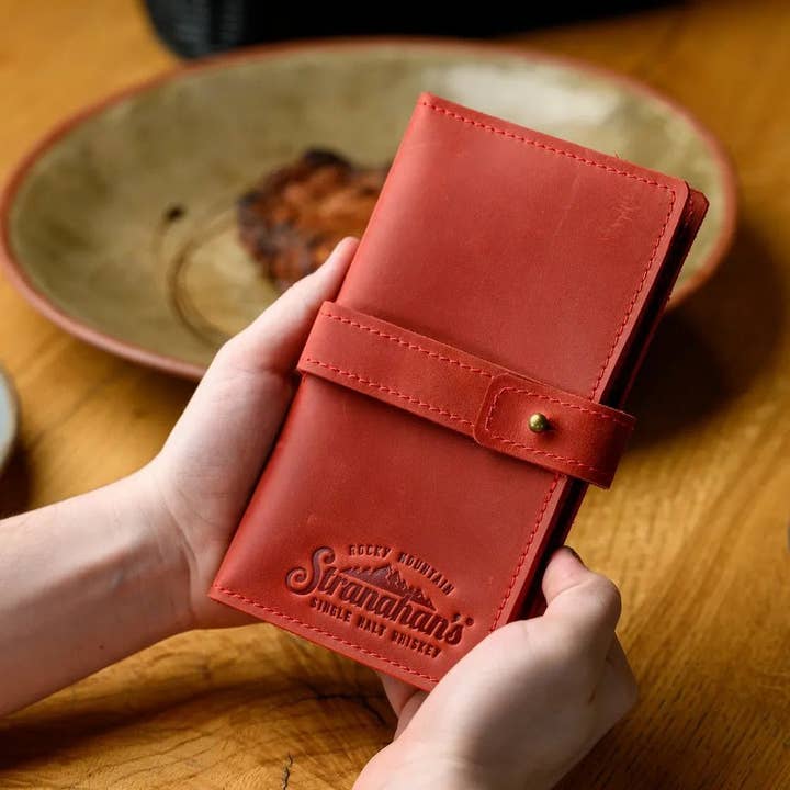 Notebook from Crazy horse leather with closure for Waiters (LN001) for wholesale by Inko Horeca Accessories