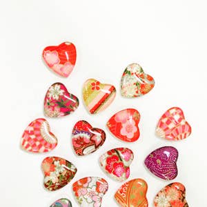  Royal Green Small Heart Stickers - Scrapbooking