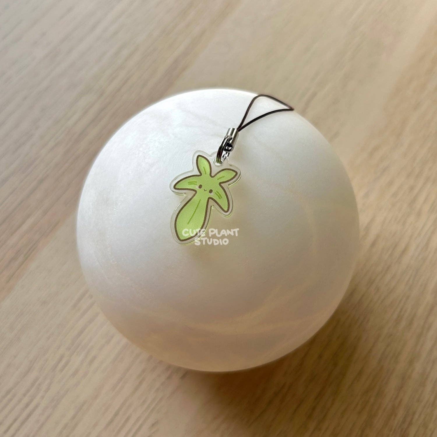 Cute Plant Studio - Wholesale Individual Charm/Pendant - Philodendron Green Phone Charm