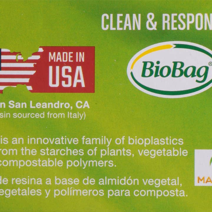 BioBag America Inc - Wholesale Compost Filter - BioBag 100% Compostable 13-Gallon Tall Food Waste Bag (144)