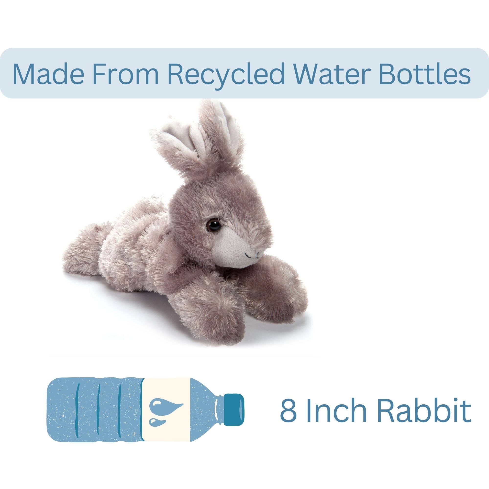 The Petting Zoo - Vente Peluche – enfant et bébé - Lapin gris Scoopz de 8 po (21 cm)1