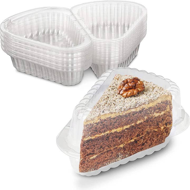 MT Products - Wholesale Food Storage Container - MT Products Clear Plastic Cake Slice Container1