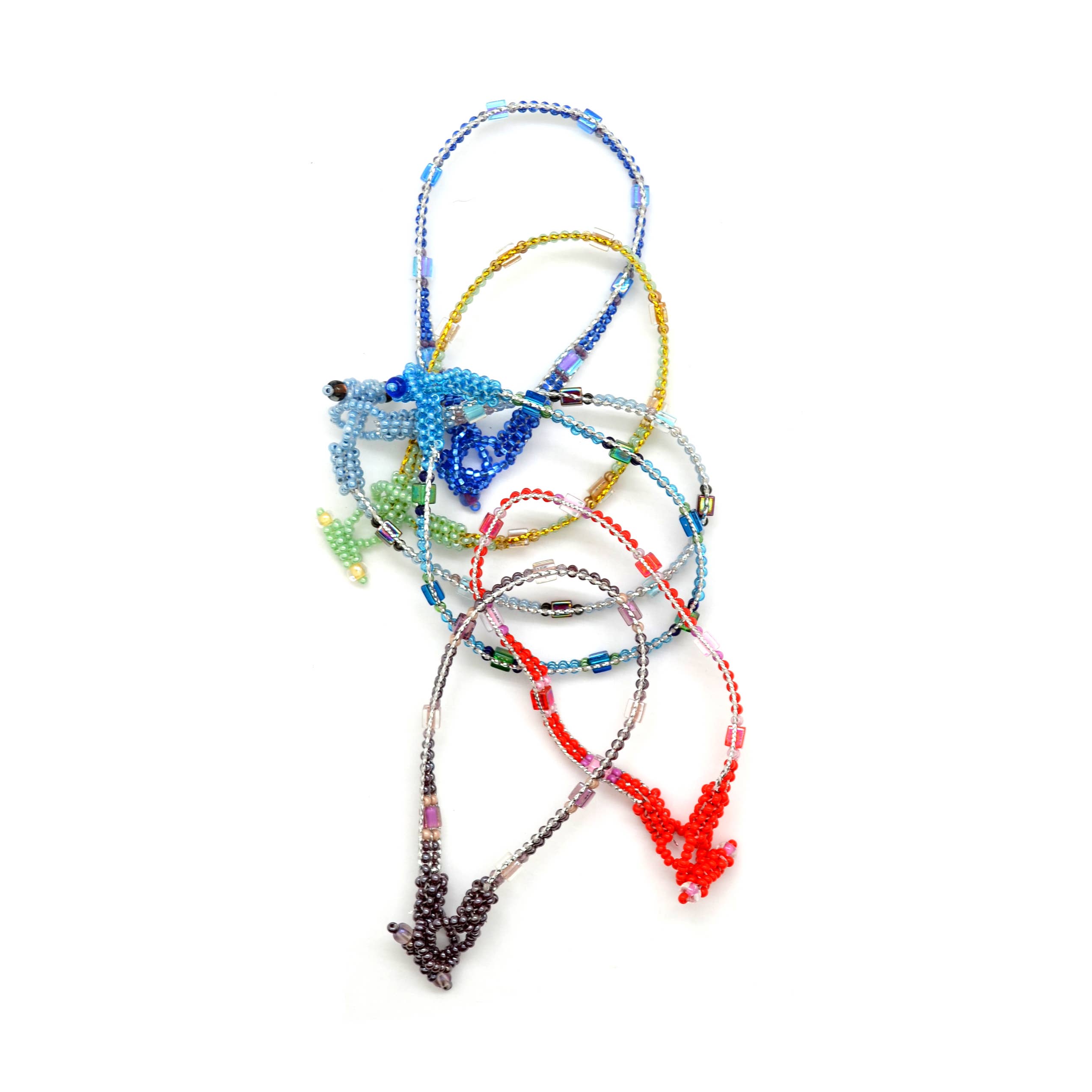 Dunitz & Company - Wholesale Beaded Bracelet - Skinny Metallic Glass Bead Bracelets - Handmade2