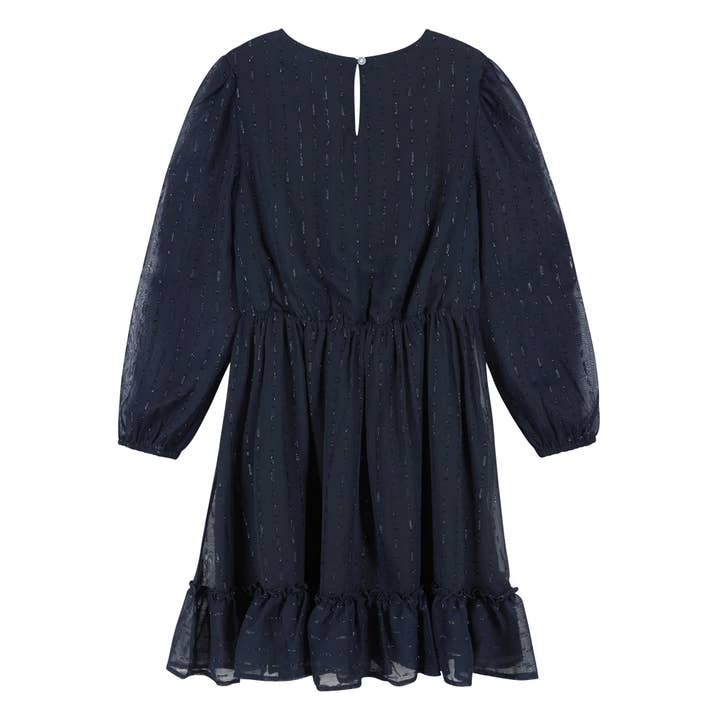 Navy Girls Tween Starry Elegance Holiday Dres for wholesale on Faire2