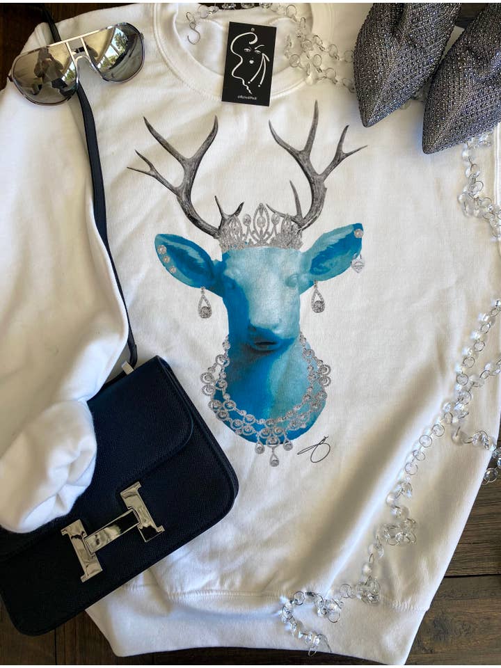 By Jodi LLC - Vente T-shirt sérigraphié – femme - T Deer1