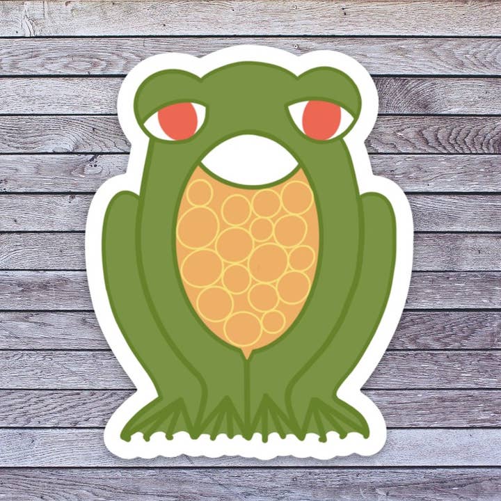 FROG vinyl sticker for wholesale by LoLo Pond