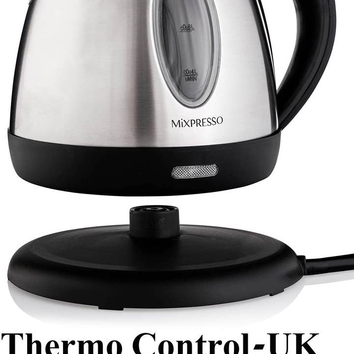 Mixpresso - Wholesale Electric Kettle - Mixpresso Stainless Steel Electric Kettle Cordless Pot 1.2L 1500W Strong Fast Boiling Pot, Water Boiler With Boil Dry Protection2