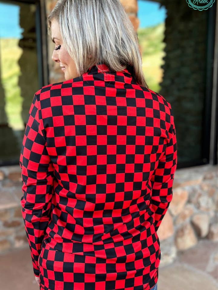 Sterling Kreek - Wholesale Sweatshirt - Women's - Pep Rally Pullover - Red & Black4