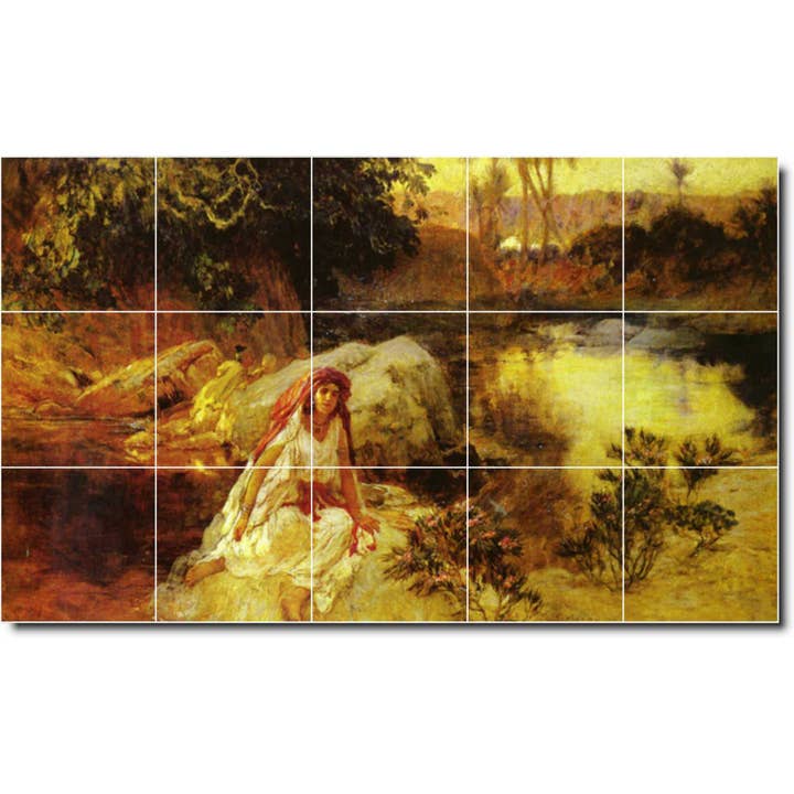 Peinture murale en céramique pour femmes PT01129 pour la vente par Picture-Tiles.com