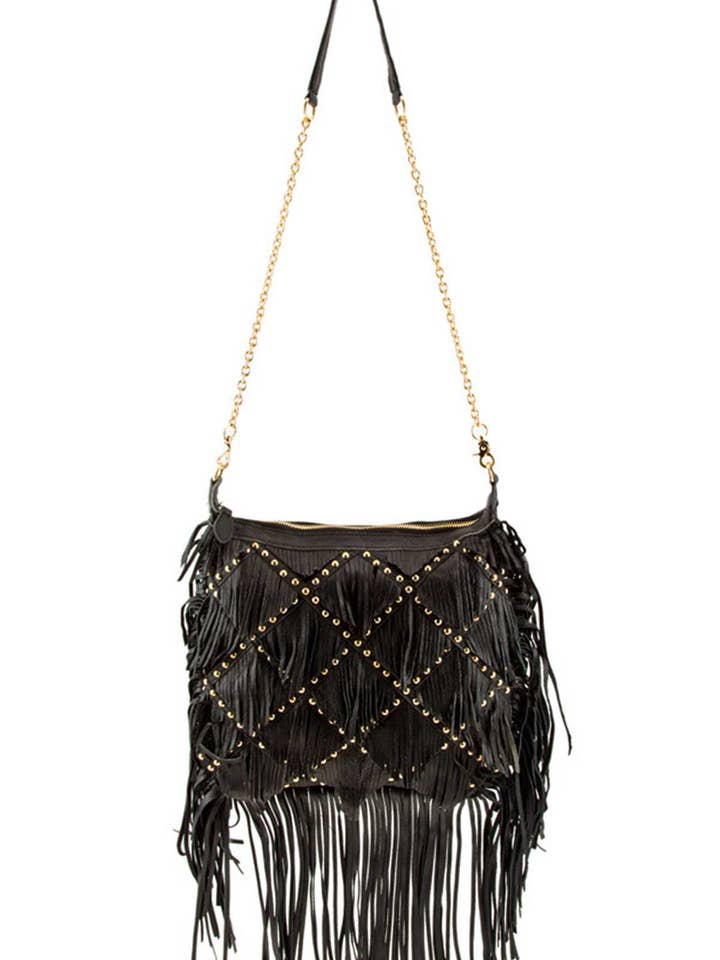Genuine Leather Dakota Bohemian Shoulder Bag for wholesale by Shop Neighbors