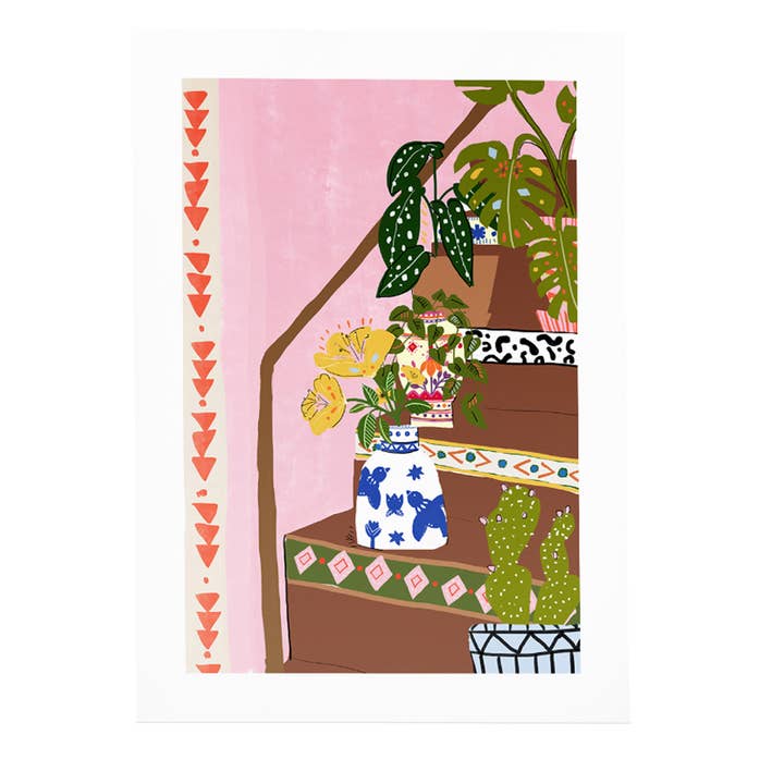 Bohemiam Stairs Art Print for wholesale by Alja Horvat d.o.o.