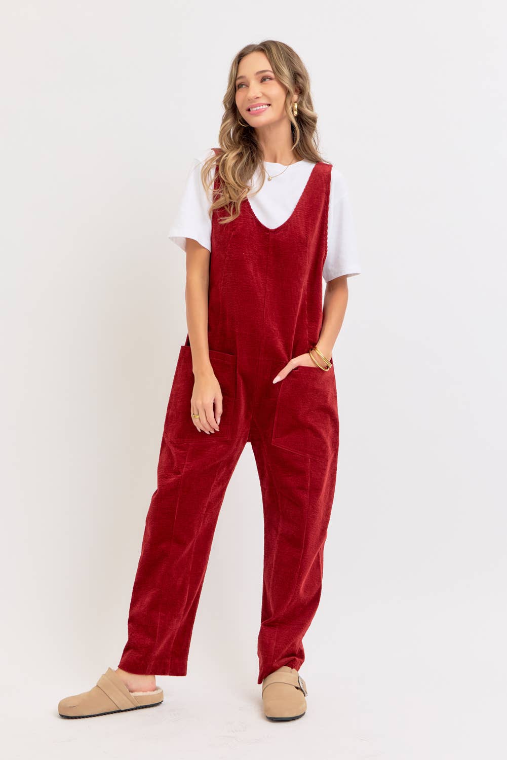 Sweet Lovely by Jen - Wholesale Overalls - Women's - PULL-ON-STYLE CORDUROY OVERALL JUMPSUIT47