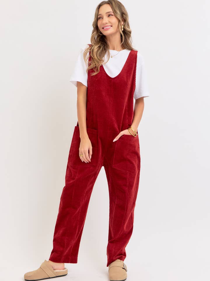 Sweet Lovely by Jen - Wholesale Overalls - Women's - PULL-ON-STYLE CORDUROY OVERALL JUMPSUIT47