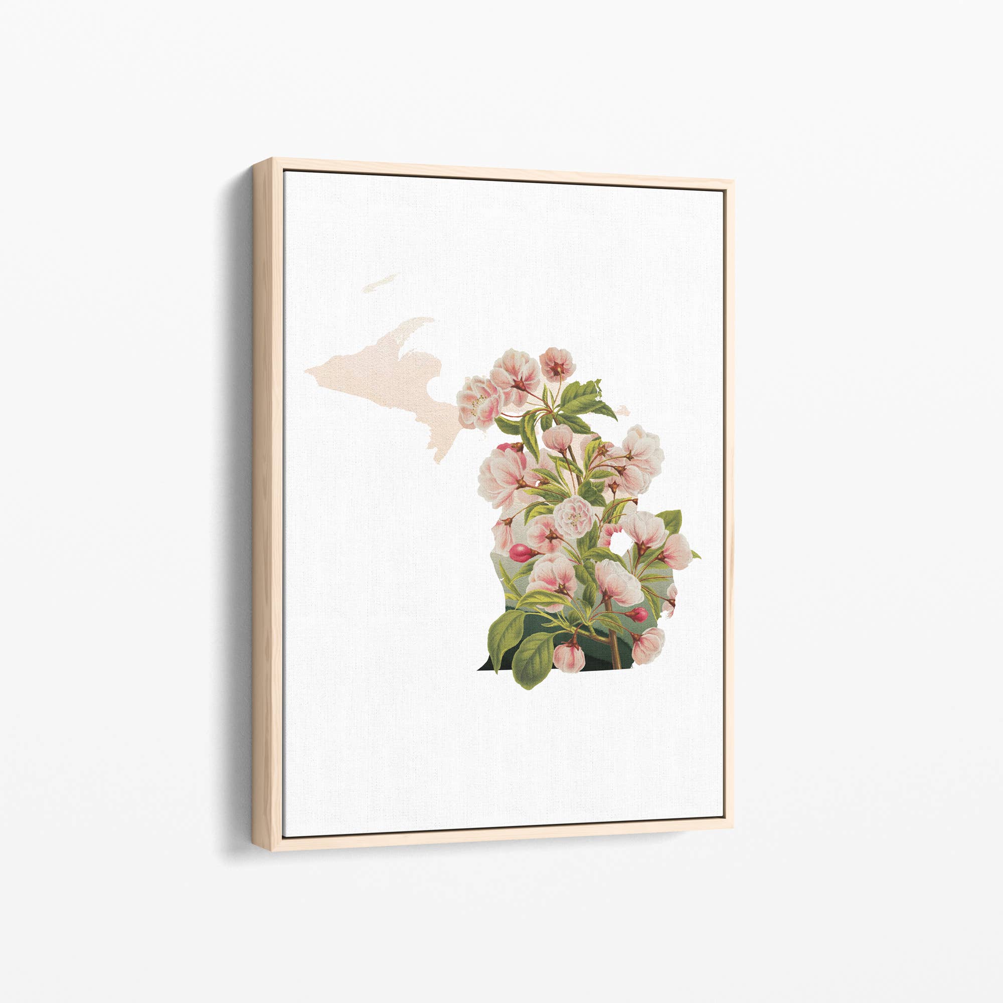 Paperfinch Design - Vendita all'ingrosso Stampa artistica - Stampa d'arte del fiore di melo del Michigan | serie di fiori statali