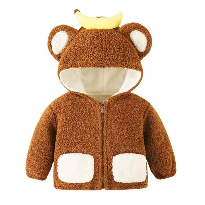 Wobakids Wholesale - Wholesale Hoodie – Child - Veste en polaire pour filles - Manteau à capuche pour bébé pour l'automne et l'hiver4