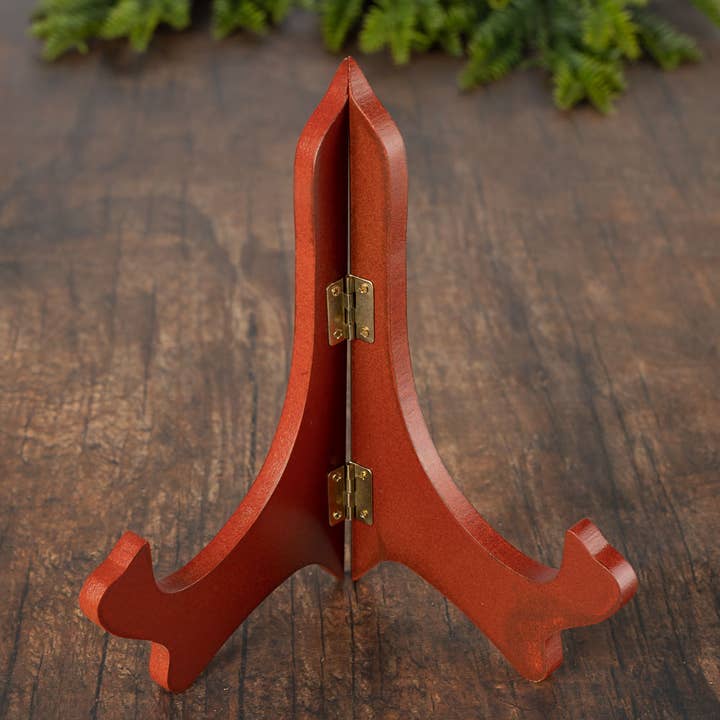 6" W x 8" H - Wood Plate Stand Display Easel for wholesale by Factory Direct Craft