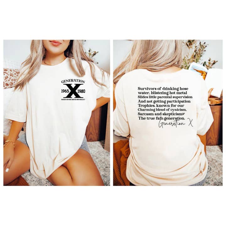 NVC Ecommerce LLC - Wholesale T-Shirt (Graphic) - Women's - Generation X Shirt, Raised on Hose Water Shirt 3