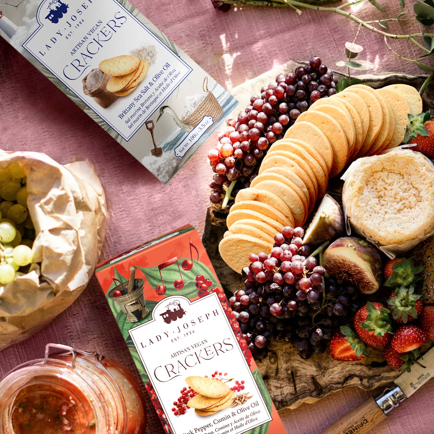 Lady Joseph - Wholesale Crackers - Crackers with Pink Pepper, Cumin & Olive Oil (snack cracker)7