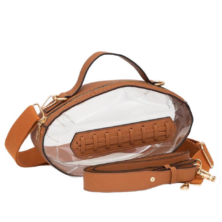 Embellish Your Life - Wholesale Crossbody Bag - Women's - Transparent Football Crossbody Bag1