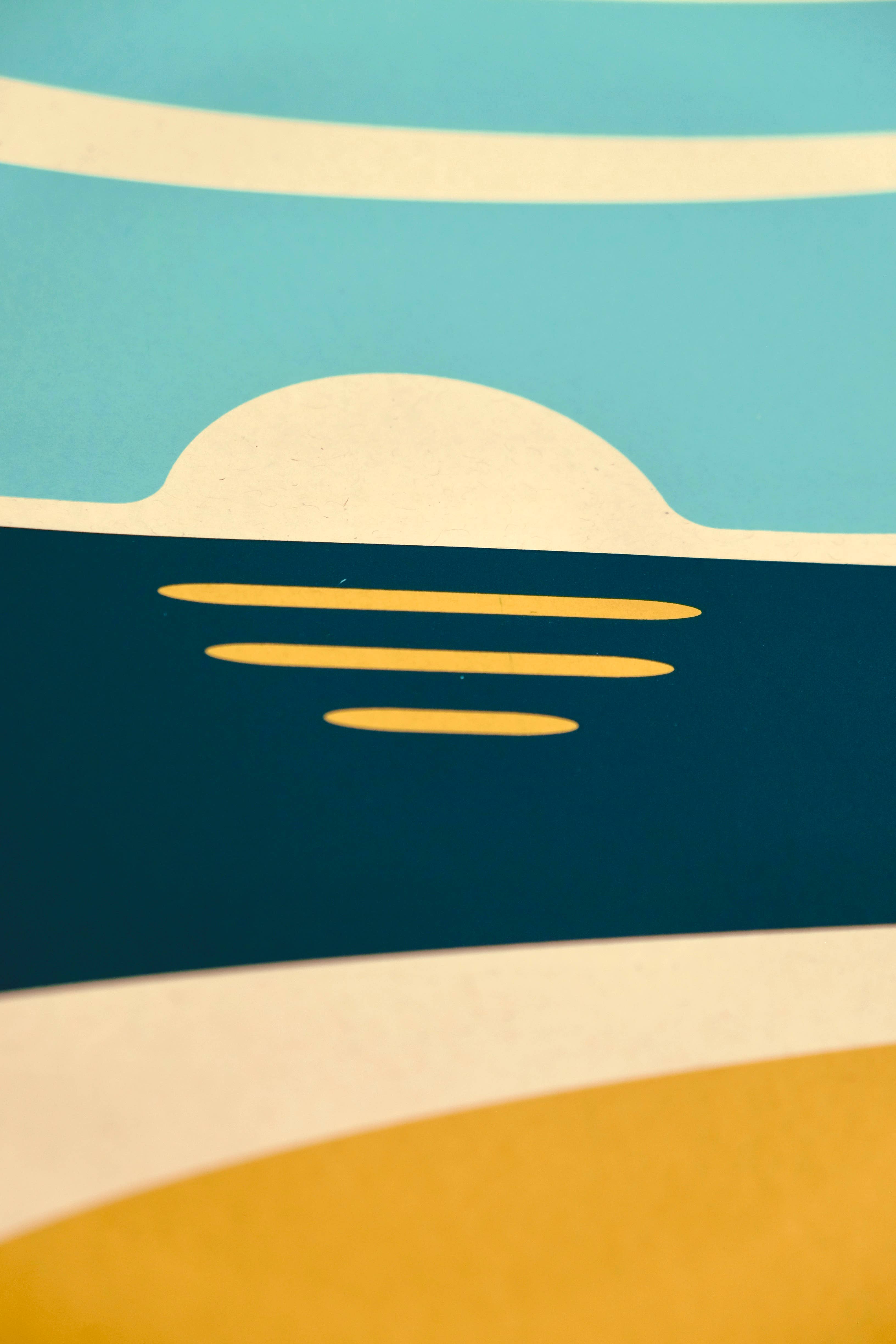 DKNG Studios – wholesale Art print – Horizons: Beach - Three-Color Screen Print6