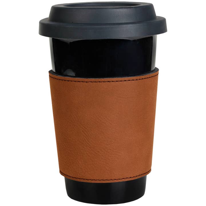 The Rural Home - Wholesale Drink Huggers & Koozies - Engraved Leatherette Cup Sleeve – Reusable Coffee Shop Brand