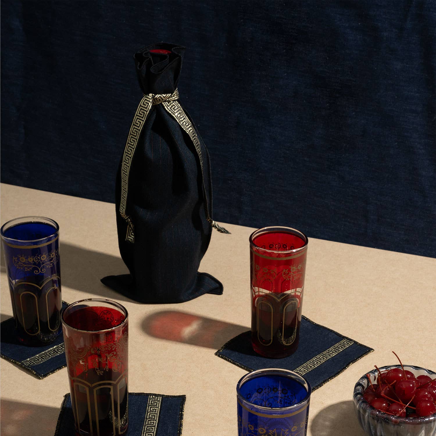 ATELIER SAUCIER - Wholesale Wine Gift Bag - Grecian Bottle Bag1