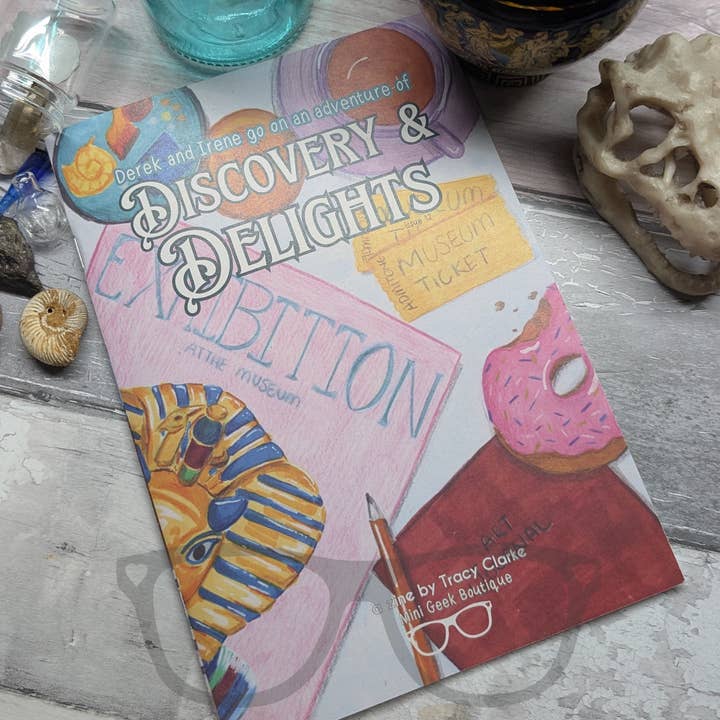 Issue 12 an adventure of discovery and delights dinosaur zine for wholesale by Mini Geek Boutique