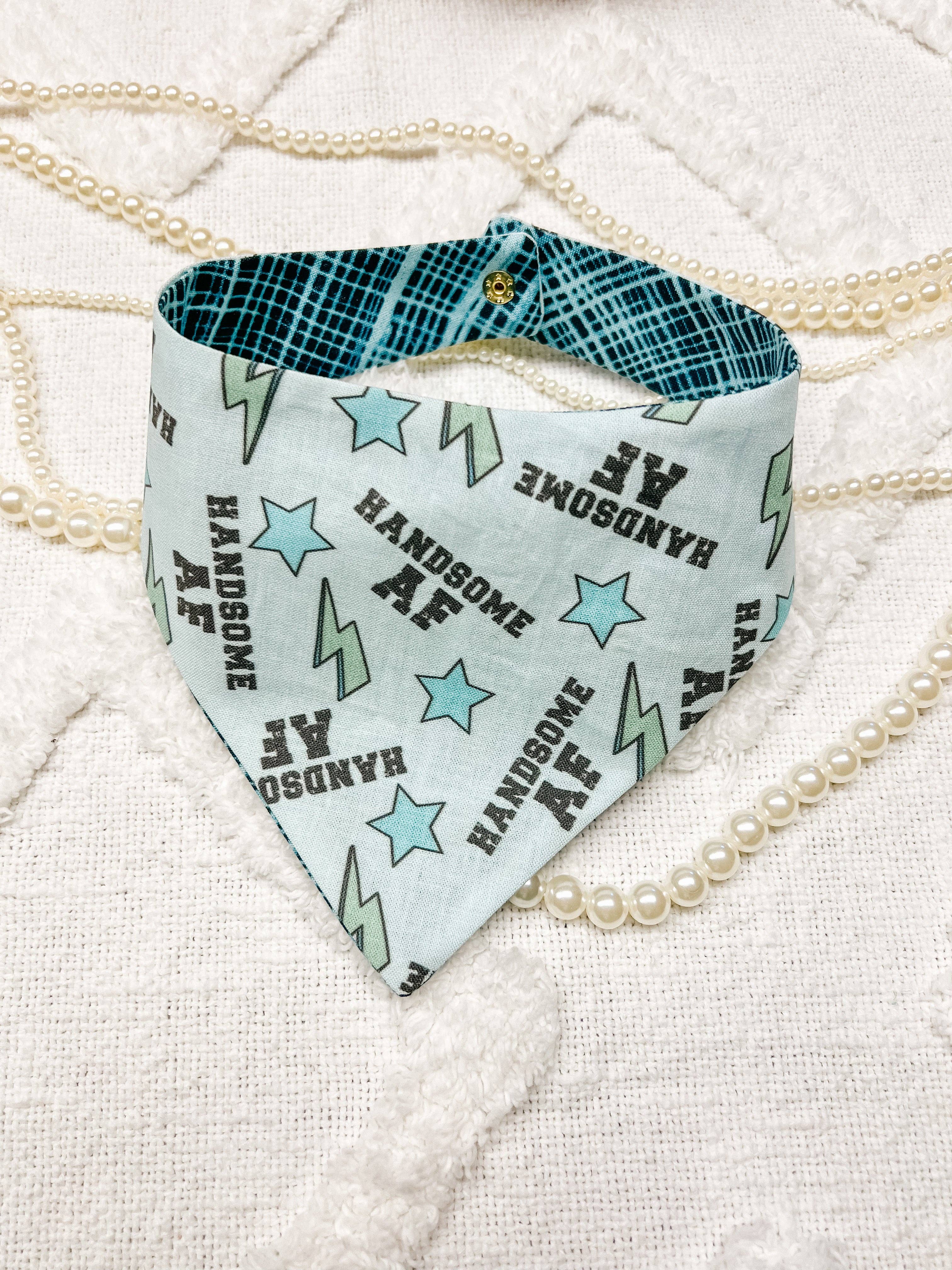 StellaLoo - Wholesale Pet Bandana - Dog - Handsome AF Stars Reversible Dog Bandana, Pet Snap On Scarf 5
