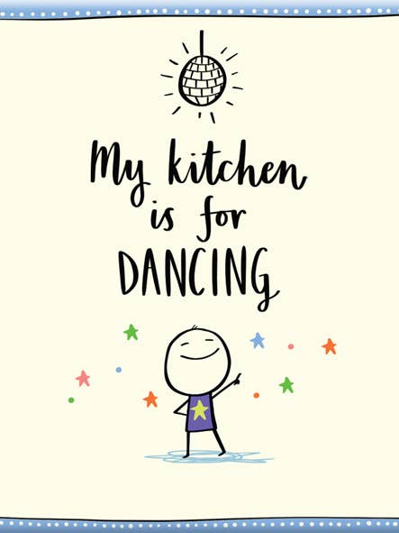 Mt229 | Mit køkken er til dans | £1,25 hver for engroshandel hos WPL Gifts