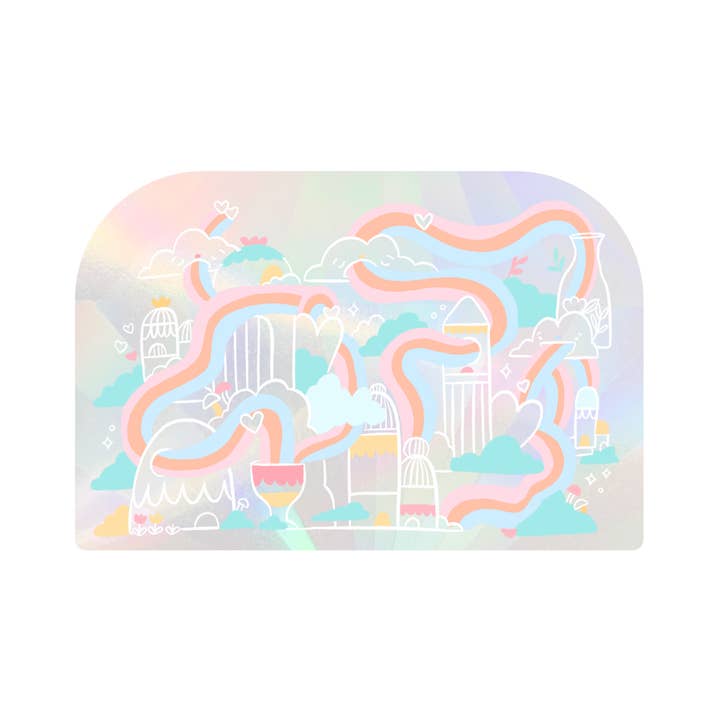 Rainbow Town - Acchiappasole arcobaleno per la vendita all'ingrosso da parte di Cheery Human Studios