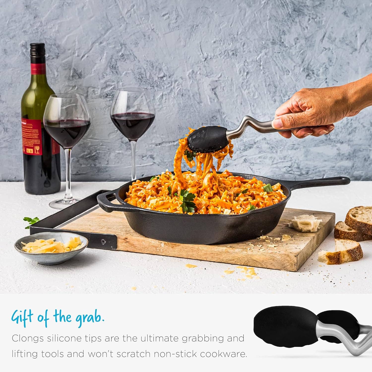 Forma House – wholesale Kitchen tool/gadget – Dreamfarm - Clongs 12" - Black3