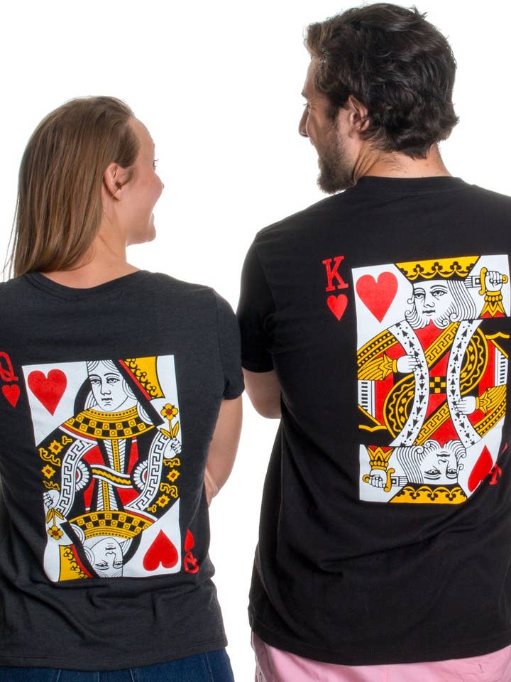 King & Queen Matching Couples Wedding T-shirts for wholesale by Ann Arbor Tees