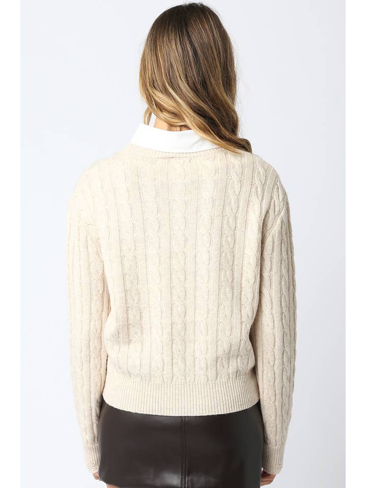 Olivaceous - Wholesale Knit Top - Women's - Tessa 2 in 1 Sweater Top6