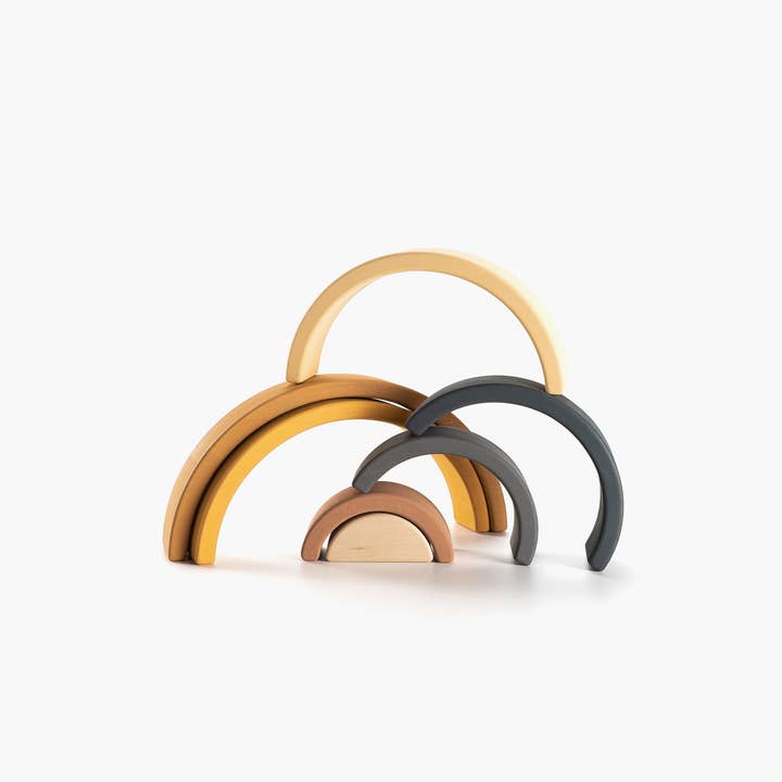 SABO concept – wholesale Wood toy – Child – Wooden Rainbow Toy Arch Stacker from Wood Gift for Children