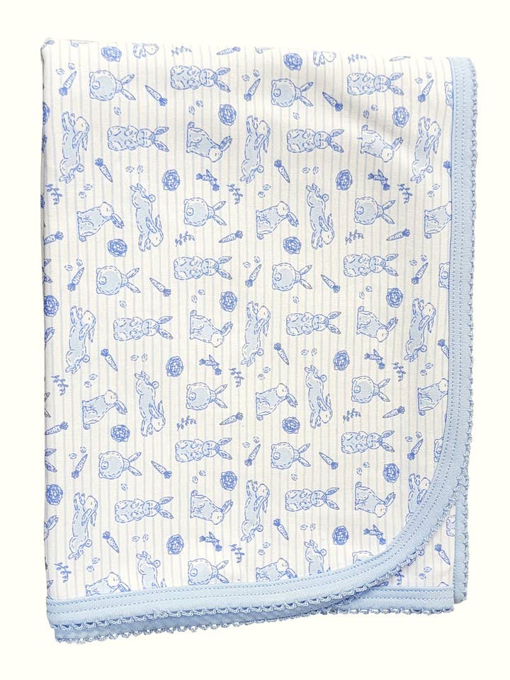 Manta de conejitos de pascua para niño Pima Cotton para venta al por mayor de Baby Threads