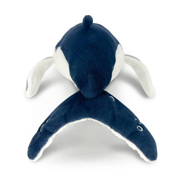 Womple Studios - Wholesale Stuffed/Plush Toy - Kids & Baby - AquaGlows Humpback Whale Plush | Reversible Glow in the Dark4