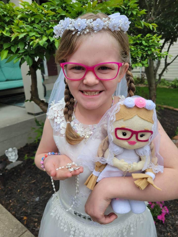 1st communion doll , first communion gift, catholic gift for wholesale by Lovencomfort