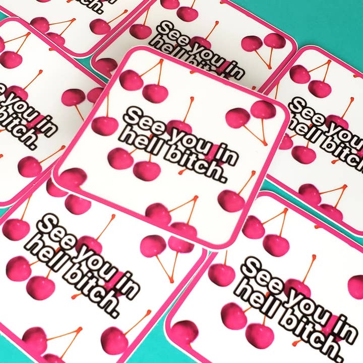 SEE YOU IN HELL STICKER for wholesale by TEAM JEMINI DESIGNS