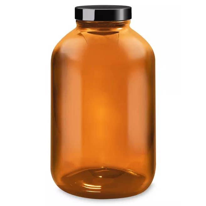 LA Herb - Wholesale Jar - Amber Glass Jar with Lid1