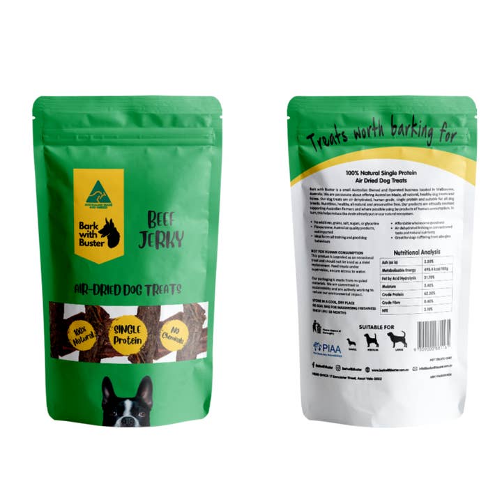 Bark with Buster - Wholesale Pet treats – Dog - Beef Jerky Natural Dog Treats1