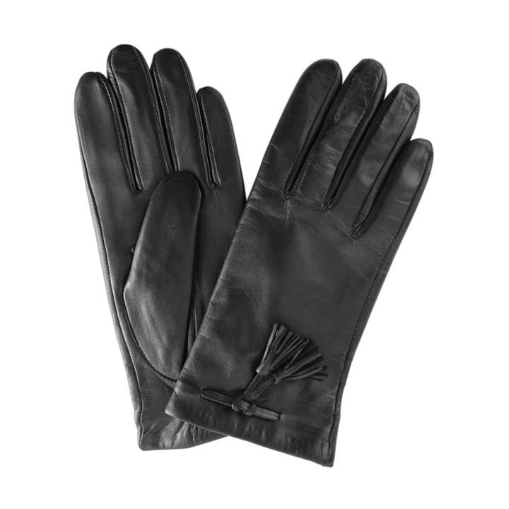 20'er & 50'er sæt: Glat læderhandske med fleece til damer for engroshandel hos NF Nitzsche Fashion