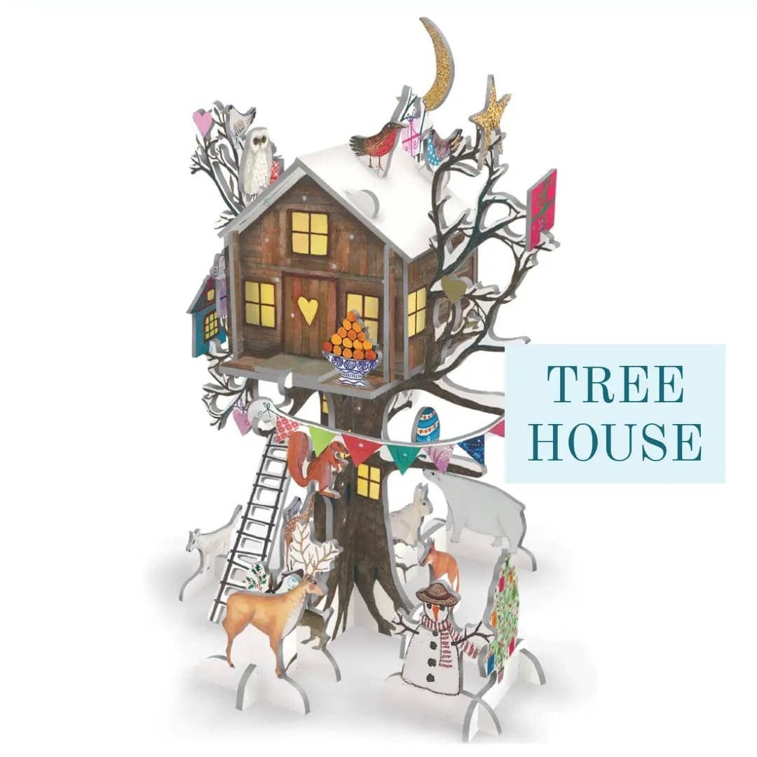 Roger La Borde - Wholesale Advent Calendar - Christmas Treehouse Pop & Slot 3D Advent  - POP 1101