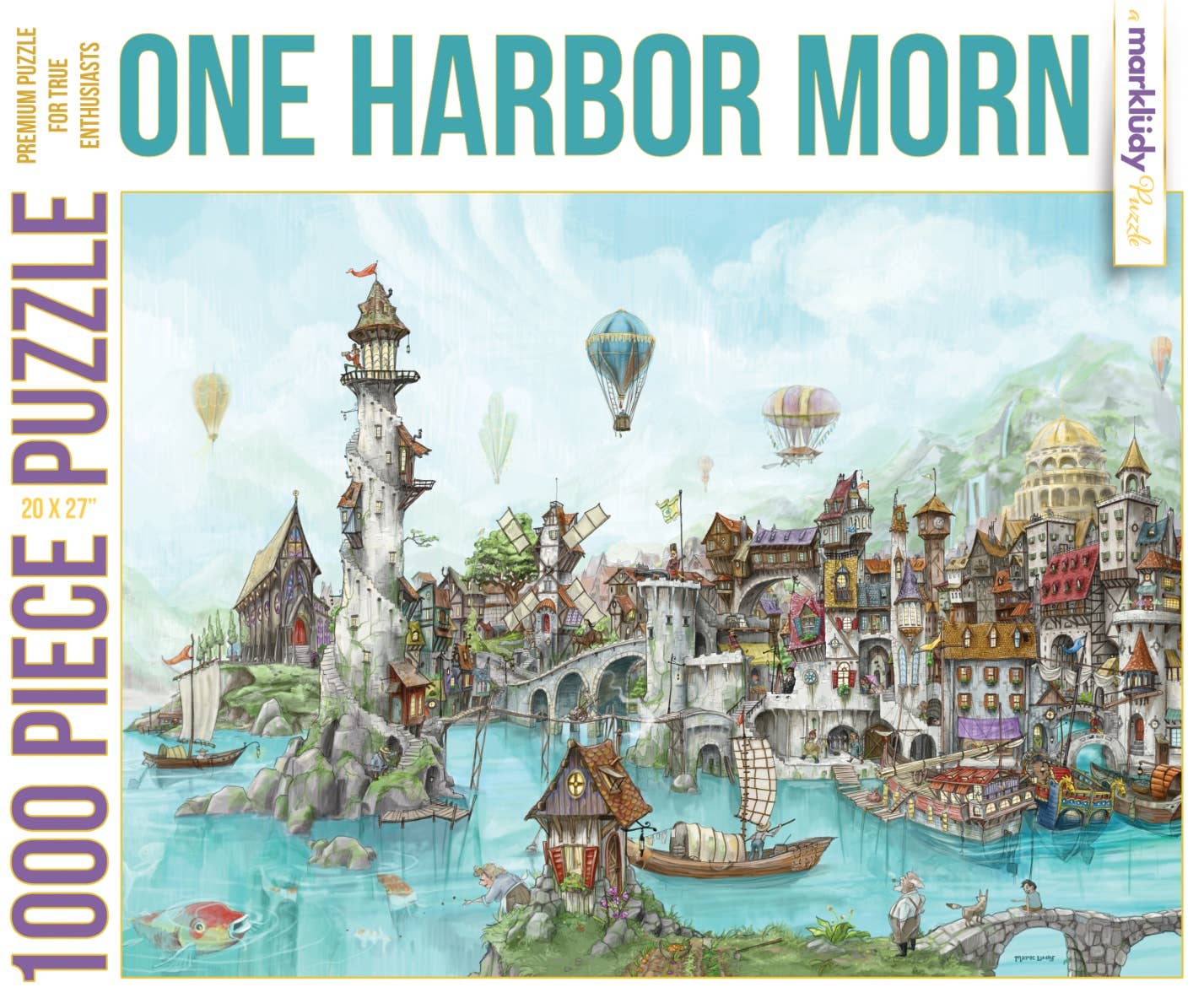 Mark Ludy Art Books & Games - Wholesale Puzzle - Adult - One Harbor Morn | 1,000 Piece Puzzle1