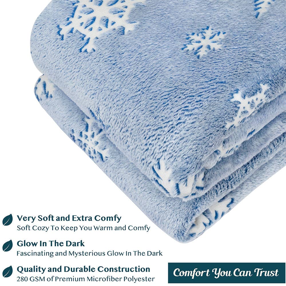 Pavilia – wholesale Throw blanket – Glow In The Dark Fleece Throw Blanket3