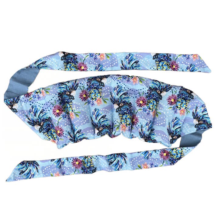 Wrap Around Heat Pack - Blue Cockatoo for wholesale by Wheatbags Love