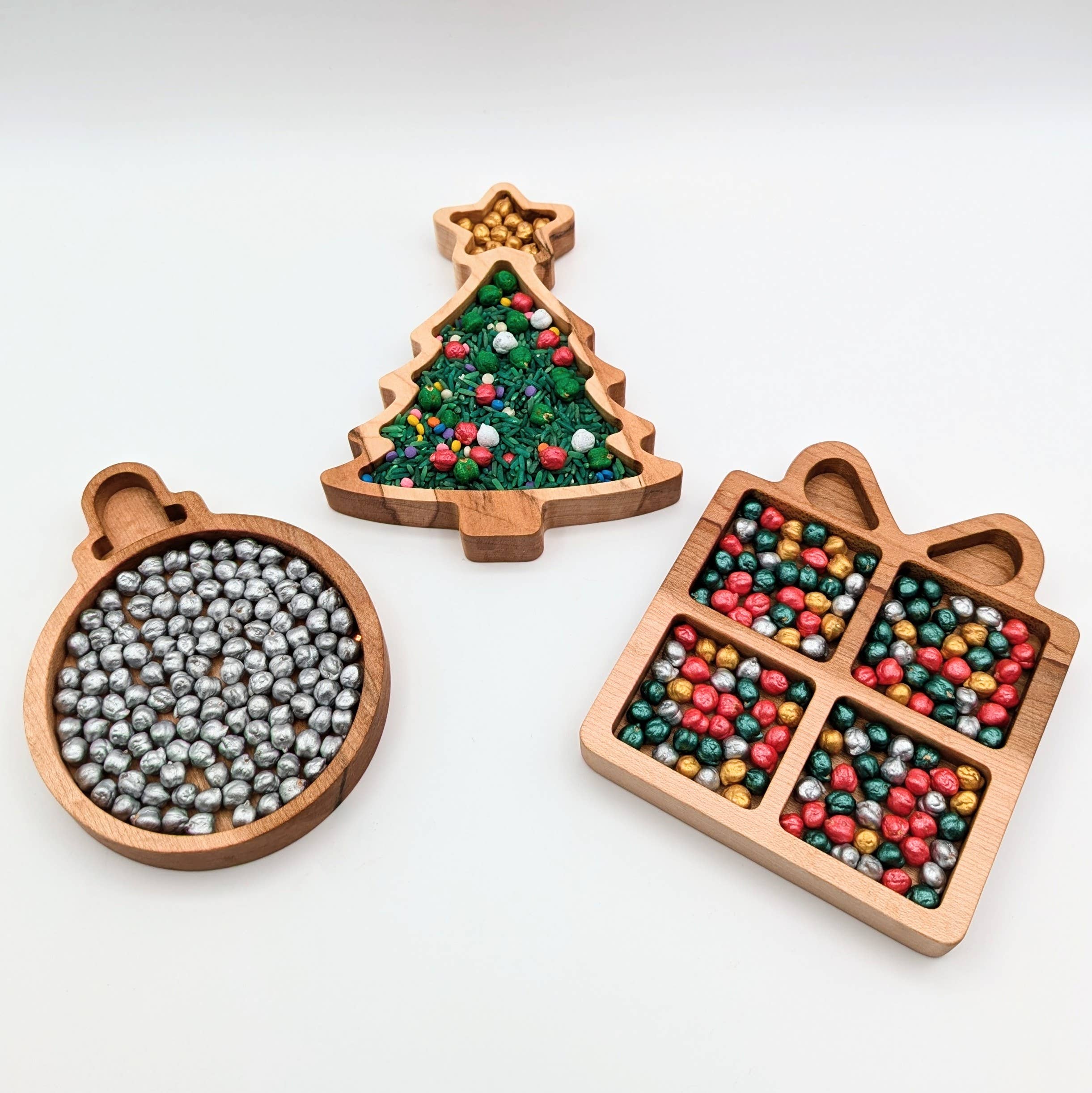 Carved Together Co - Vendita all'ingrosso Decorazione natalizia - Mini Present 1 Vassoio di Gioco Sensoriale2
