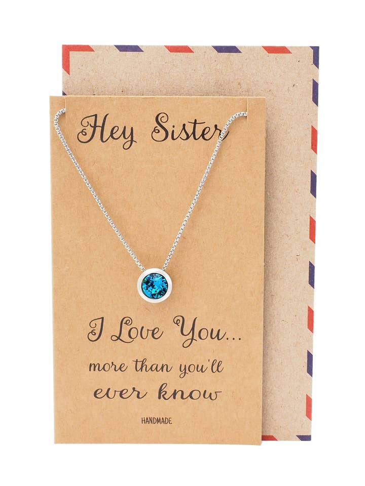 Colliers Pendentifs en Cristal Swarovski Wanda, Cadeaux pour Sœur pour la vente par Quan Jewelry